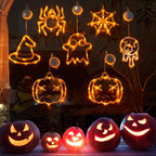 Halloween LED Window Lights – Pumpkin, Spider & Ghost