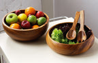 Acacia Wood Style Fruit & Salad Serving Bowl