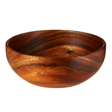Acacia Wood Style Fruit & Salad Serving Bowl
