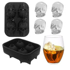 Silicone Ice Moulds – Skull, Rose, Ball & Diamond
