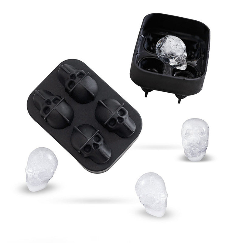 Silicone Ice Moulds – Skull, Rose, Ball & Diamond