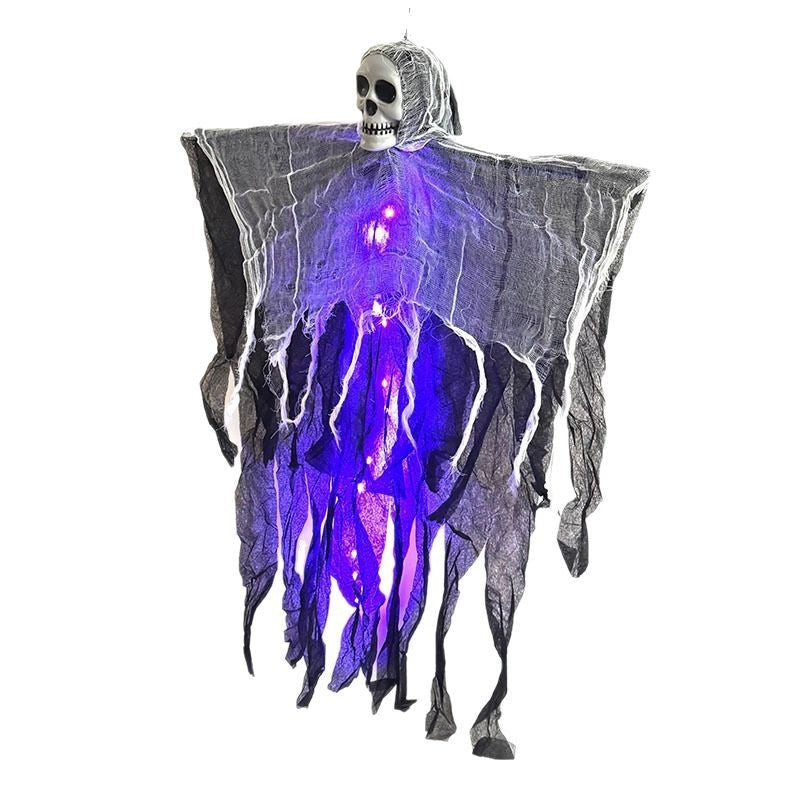 Hanging Ghost & Skull Halloween Decoration