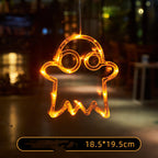 Halloween LED Window Lights – Pumpkin, Spider & Ghost