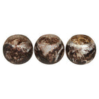 Brown Marble Effect Tealight Holders - Set of 3