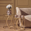 Brown Marble Effect Tealight Holders - Set of 3