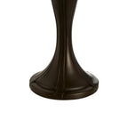 Wisteria Tiffany Stained Glass Table Lamp with Bronze Base