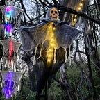 Hanging Ghost & Skull Halloween Decoration