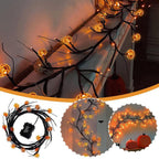Halloween LED Willow Vine String Light – Bats or Pumpkins