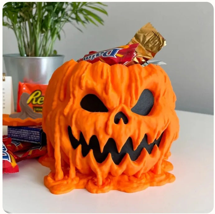 Melting Pumpkin Sweet Bowl with Lid