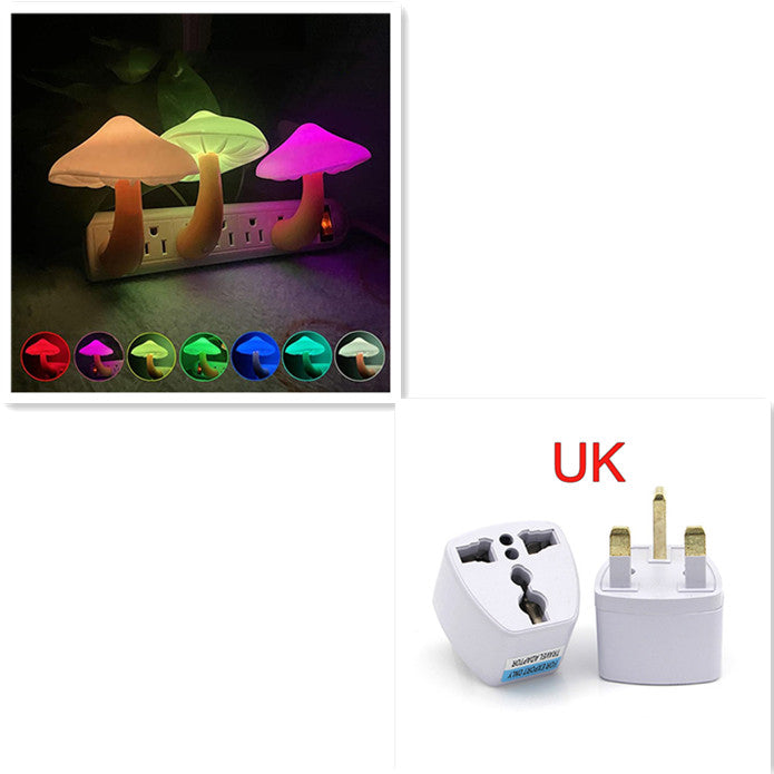 Mushroom LED Lamp, Warm Light, Sensor, EU US Plug
