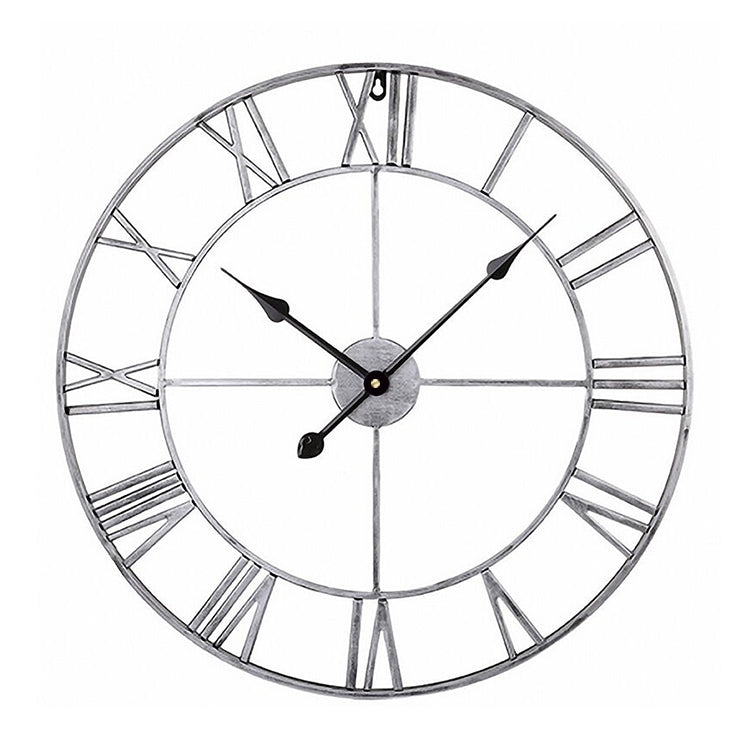 Retro Iron Round Roman Numeral Decorative Wall Clock, 40cm