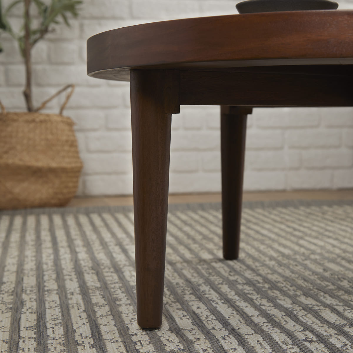 Norway Dark Walnut Round Coffee Table