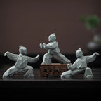Miniature Tai Chi Master Stone Figurine - Chinese Sculpture