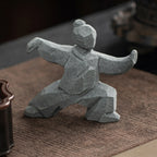 Miniature Tai Chi Master Stone Figurine - Chinese Sculpture