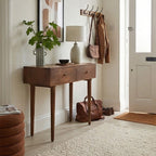 Walnut 3-in-1 Console Table, Dressing Table & Desk - 90cm