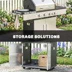 4+1 Portable Gas BBQ Grill with Side Burner