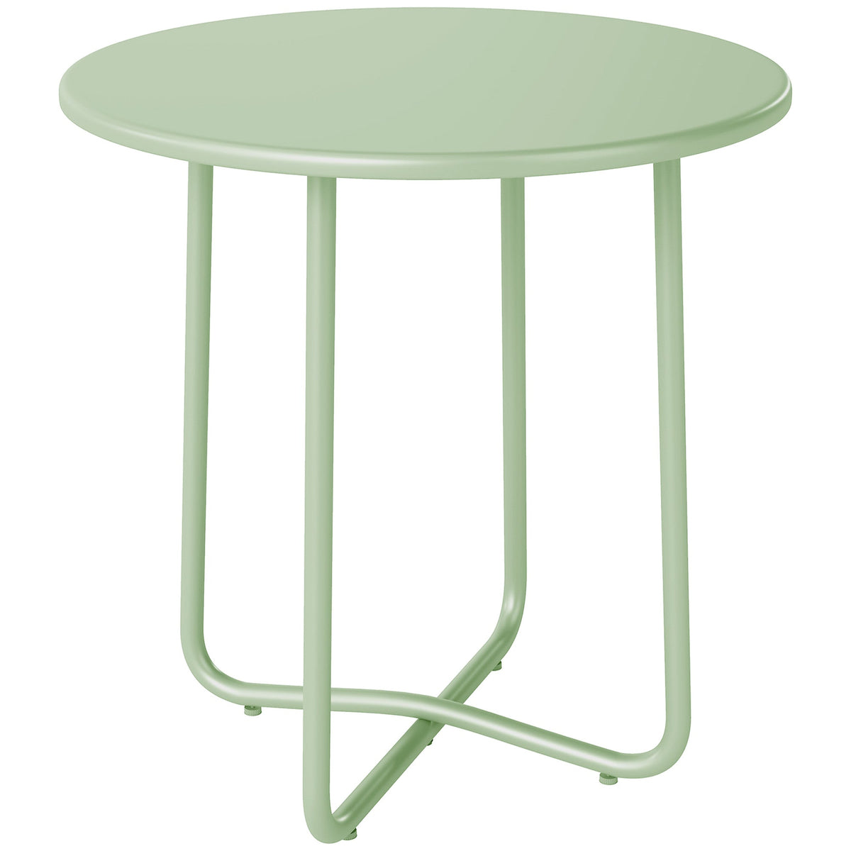 Round Garden Side Table, Metal