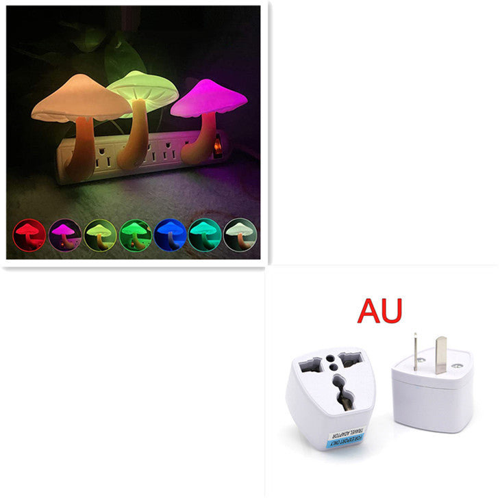 Mushroom LED Lamp, Warm Light, Sensor, EU US Plug