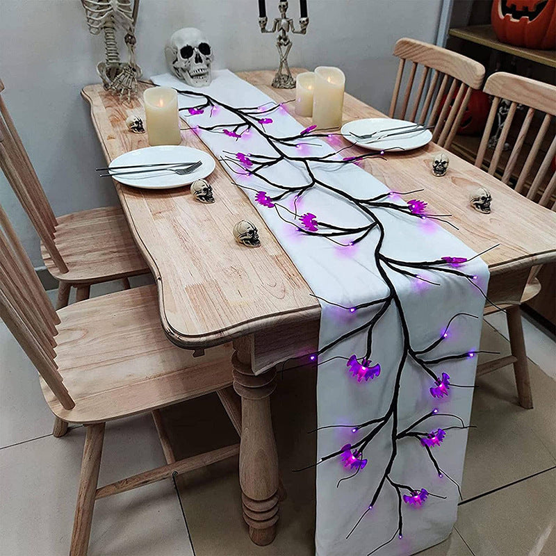Halloween LED Willow Vine String Light – Bats or Pumpkins