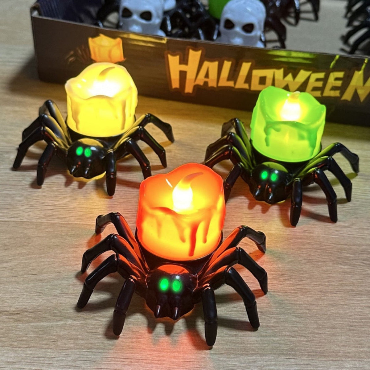 Halloween Table Ornaments – Pumpkin, Skull & Eyeball