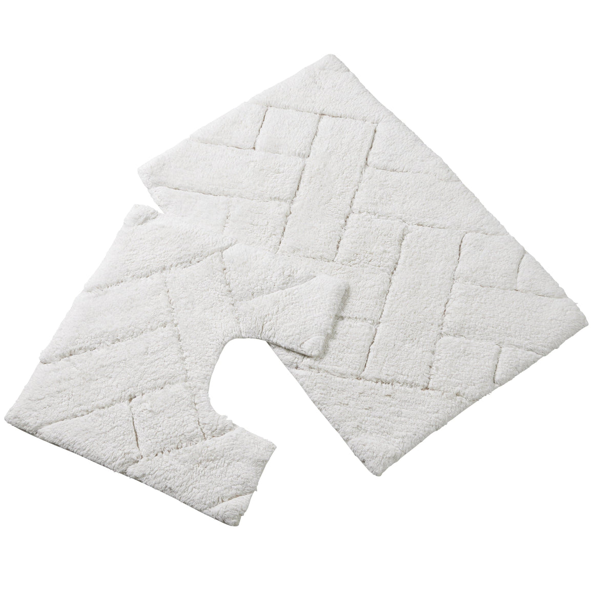Cotton Bath Mat & Pedestal Set - Super Soft & Absorbent