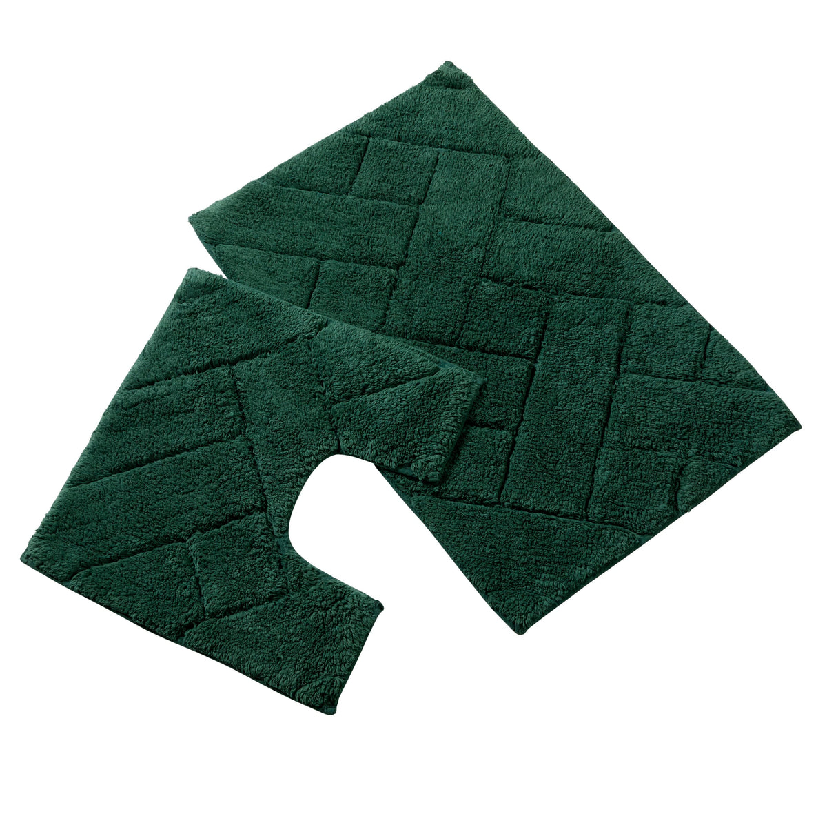 Cotton Bath Mat & Pedestal Set - Super Soft & Absorbent