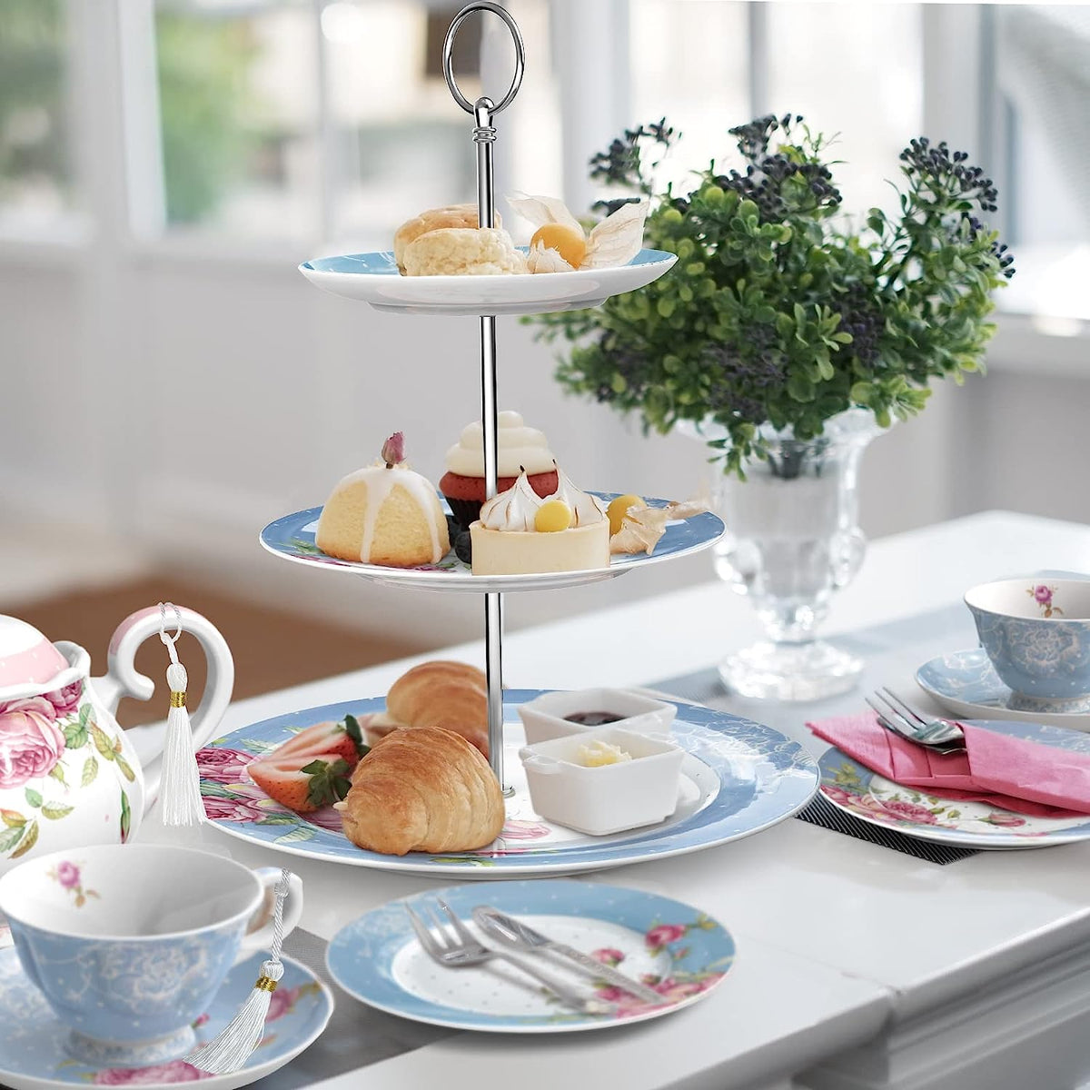 Afternoon Tea Porcelain Gift Set – Blue
