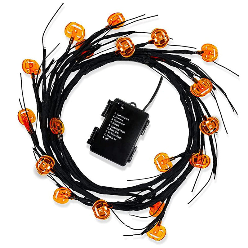 Halloween LED Willow Vine String Light – Bats or Pumpkins