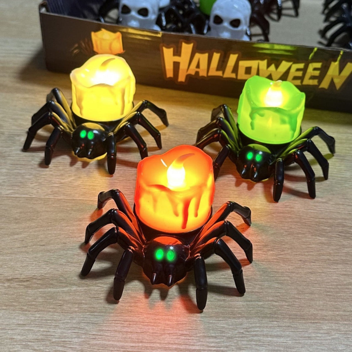 Halloween Table Ornaments – Pumpkin, Skull & Eyeball