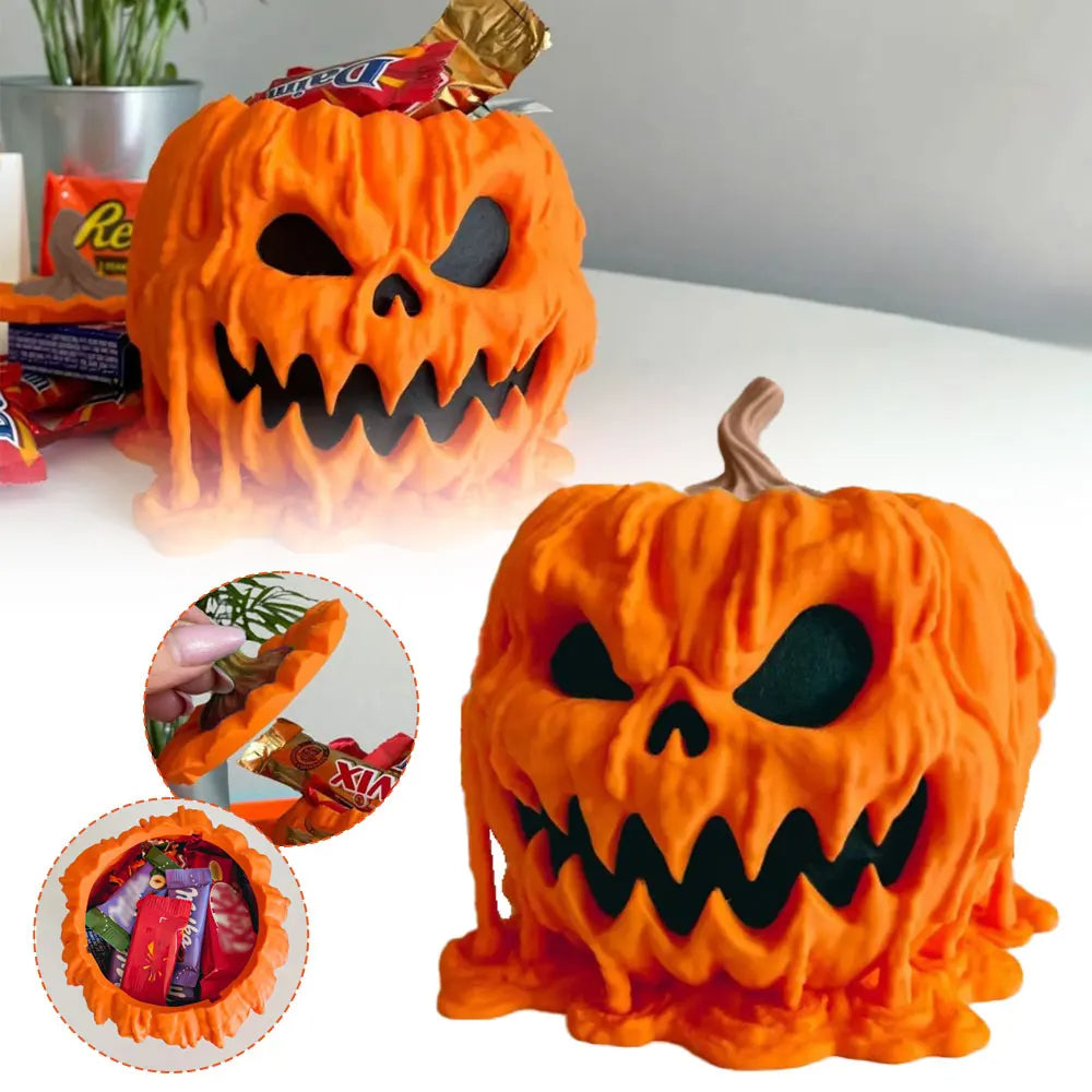Melting Pumpkin Sweet Bowl with Lid