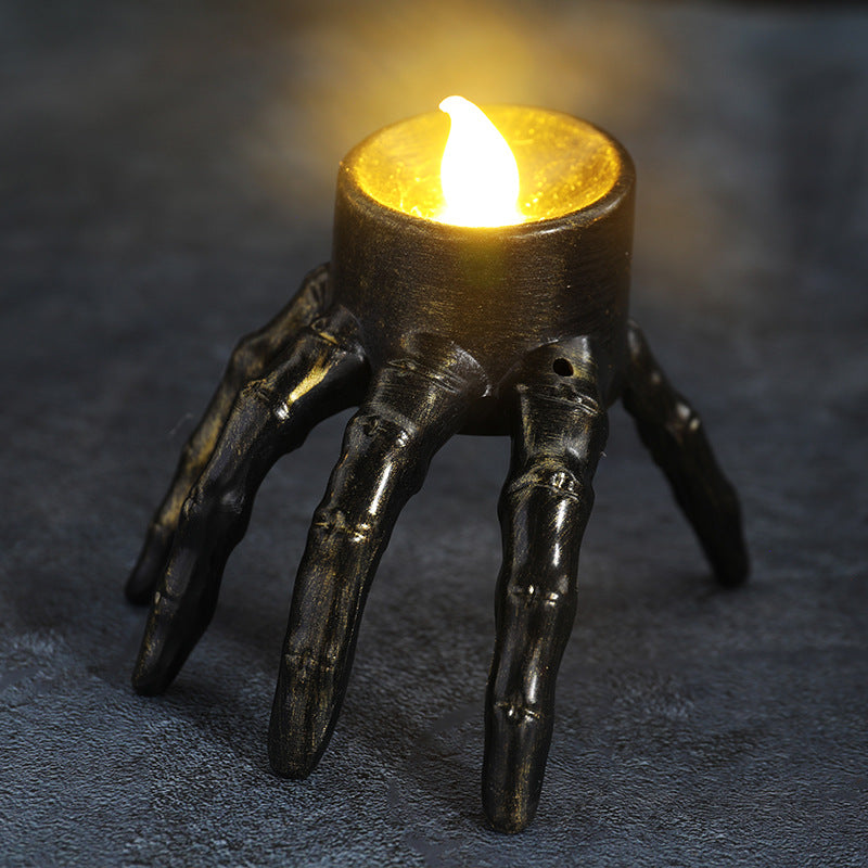 Skull & Skeleton Hand LED Candle Lanterns