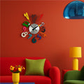 Multicolour Funky Numbers Decorative Wall Clock