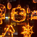 Halloween LED Window Lights – Pumpkin, Spider & Ghost