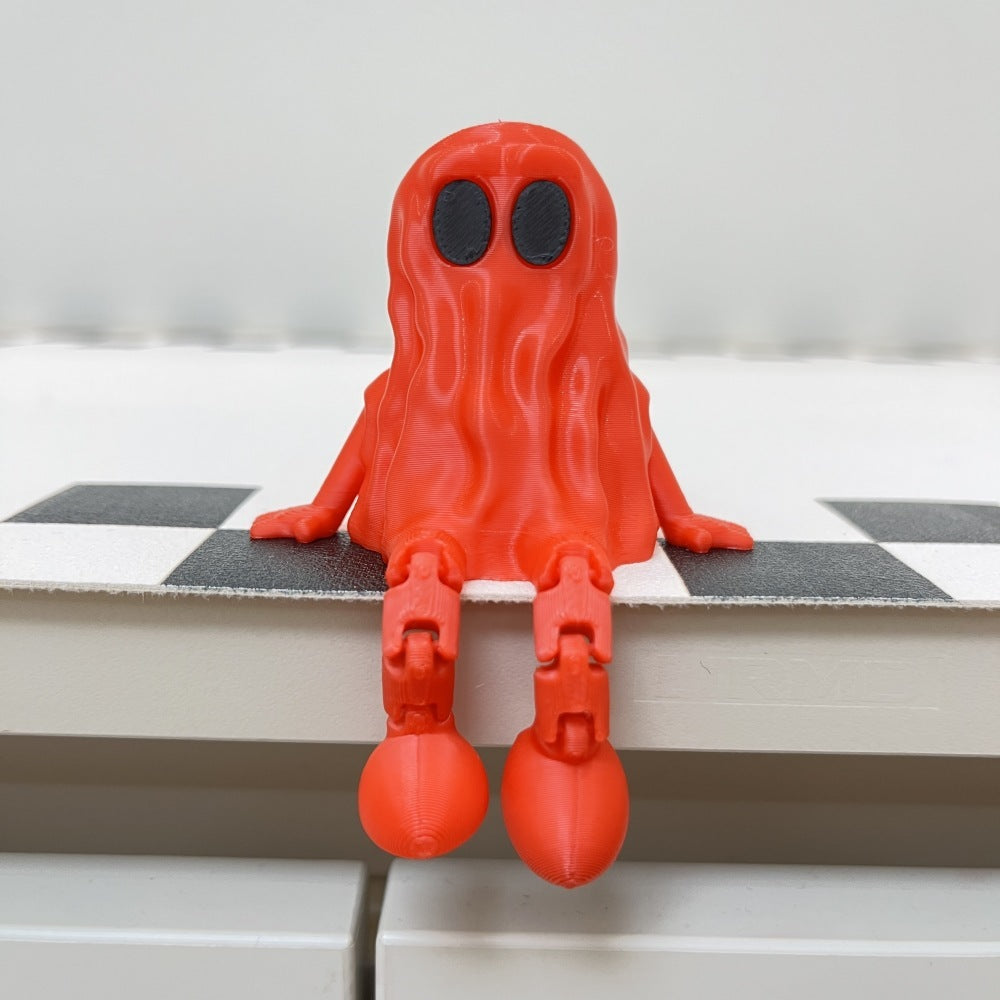 Jointed 3D-Printed Halloween Ghost Ornament