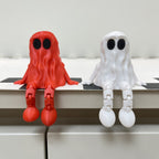 Jointed 3D-Printed Halloween Ghost Ornament