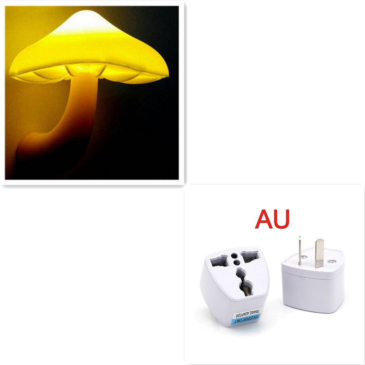 Mushroom LED Lamp, Warm Light, Sensor, EU US Plug