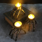Skull & Skeleton Hand LED Candle Lanterns
