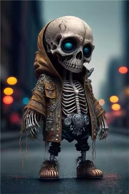 Resin Skull & Skeleton Halloween Figurines