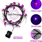 Halloween LED Willow Vine String Light – Bats or Pumpkins