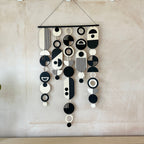 Handmade Modern Monochrome Wooden Wall Art - Home Decor Tapestry