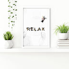 Relaxing Black & Pink Bathroom Art Set of 3