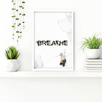 Relaxing Black & Pink Bathroom Art Set of 3