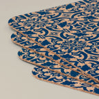 Rectangular Cork Placemats with Tile Design - Set of 4