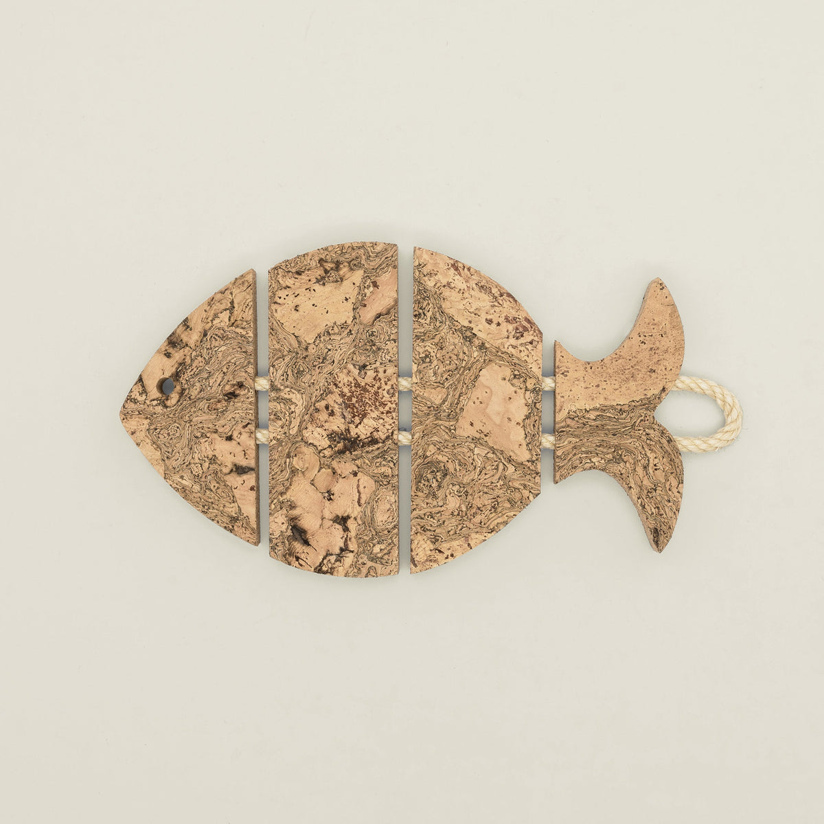 Twist Cork Sea Bass Trivet - Heat Resistant Kitchen Surface Protector